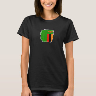 Sambia Stolz Sambia-Flagge 2 T-Shirt