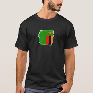 Sambia Stolz Sambia-Flagge 2 T-Shirt