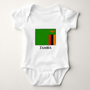 sambische Flagge Baby Strampler