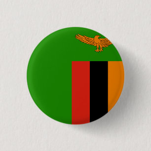 sambische Flagge Button