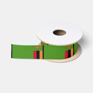 sambische Flagge Satinband