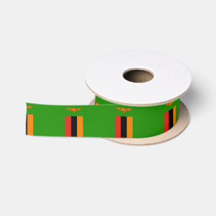 Sambische Flagge Satinband