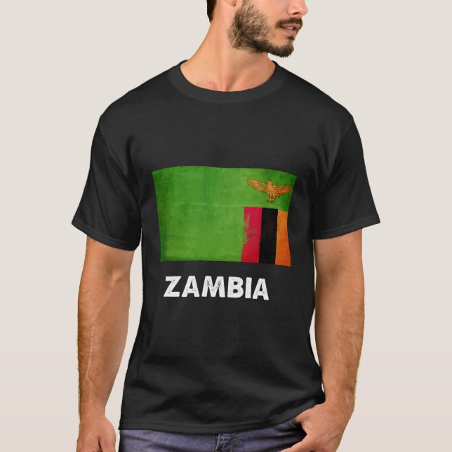 sambische Flagge T-Shirt (Vorderseite)