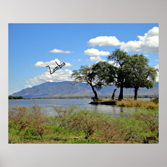 Sambische Landschaft Poster (Vorne)