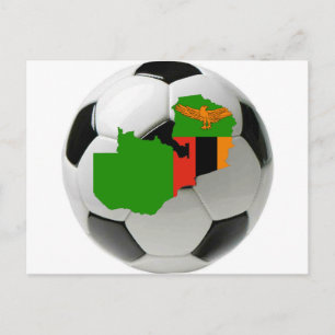 Sambische Nationalmannschaft Postkarte