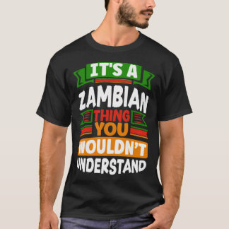 Sambischer Sambia Sambische Flagge Es ist eine sam T-Shirt