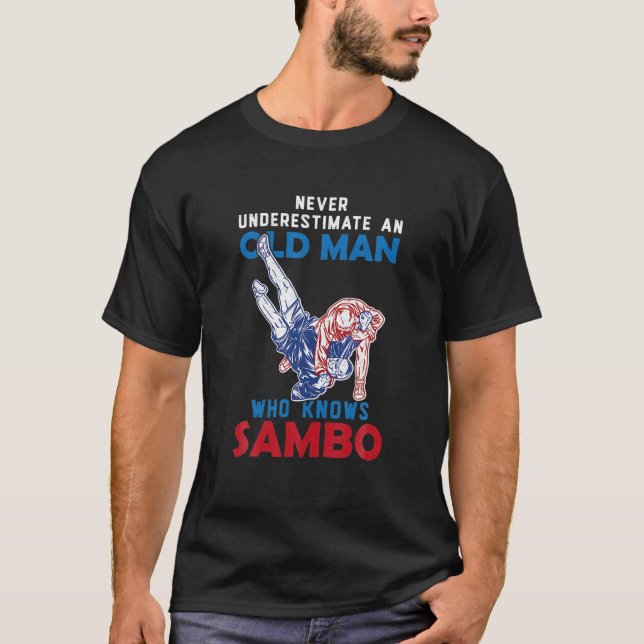 Sambo Wrestling Martial Arts Russia Martial T-Shirt (Vorderseite)