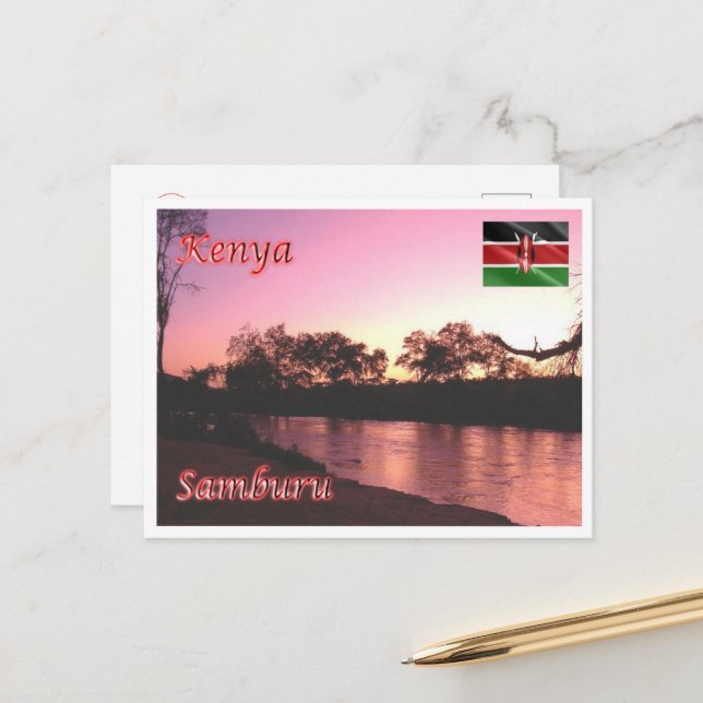 Samburu - Kenia - Postkarte (Vorderseite/Rückseite Beispiel)