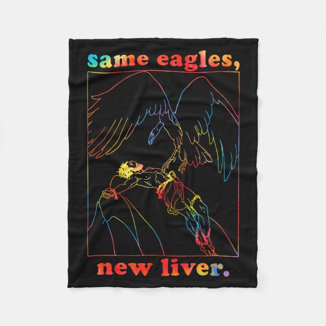 Same Eagles New Liver Funny Apparel  Fleecedecke (Vorderseite)