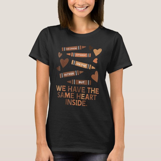Same Heart Black History Month African American Wo T-Shirt (Vorderseite)