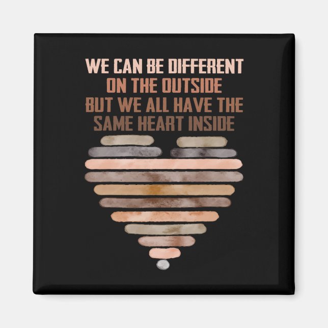 Same Heart Black History Month Afroamerikanisch Ic Magnet (Vorne)