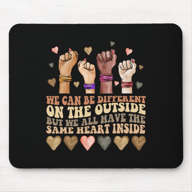 Same Heart Inside Juneteenth Black History Month W Mousepad (Vorne)