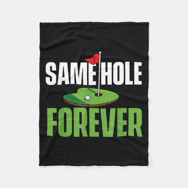 Same Hole Forever - Junggesellenabschied Bräutigam Fleecedecke (Vorderseite)