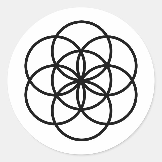 Samen-Aufkleber Runder Aufkleber (Vorderseite)