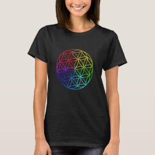 Samen des Lebens Heilige Geometrie spirituelle Yog T-Shirt