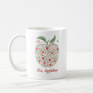 Samen des Wissens Lehrer-Apfel-Kaffeebecher Tasse