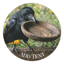 Samen im Garten Raben Aufkleber