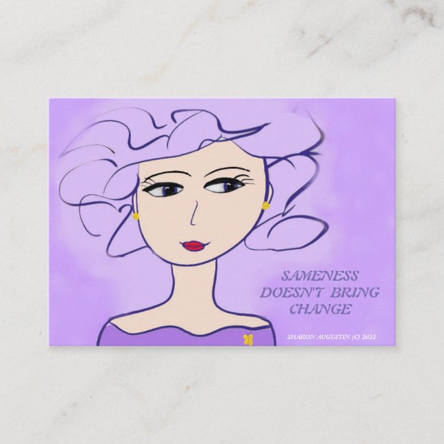 SAMENESS BRINGT KEINEN WANDEL VISITENKARTE (Vorderseite)