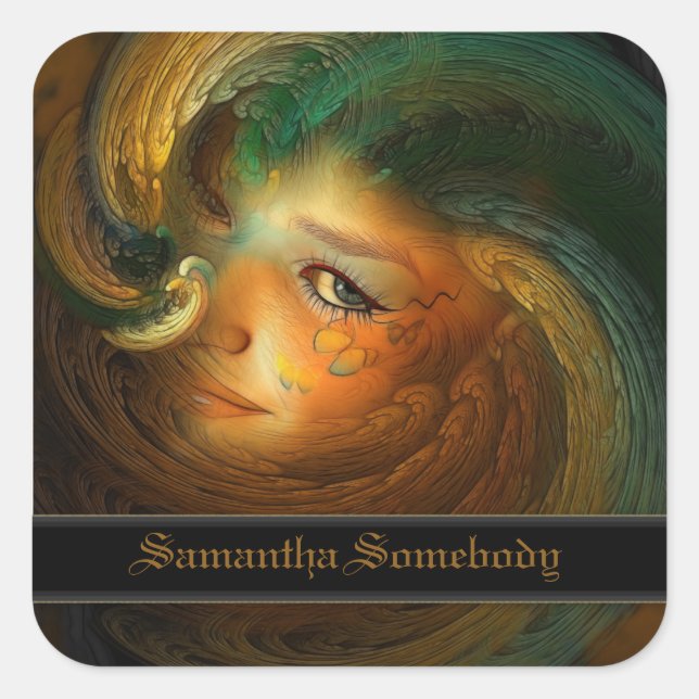 Samhain Buchzeichen Stickers (Vorderseite)