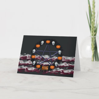 Samhain Gothic Wreath Grußkarte Karte