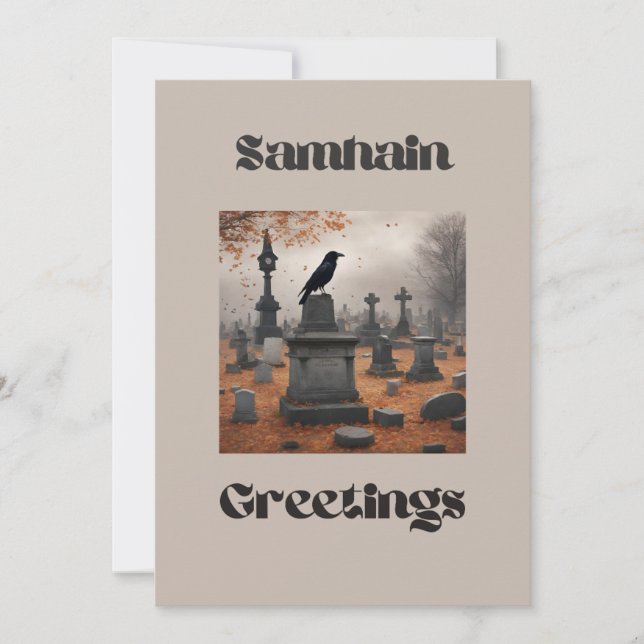 Samhain Greetings Feiertagskarte (Vorderseite)