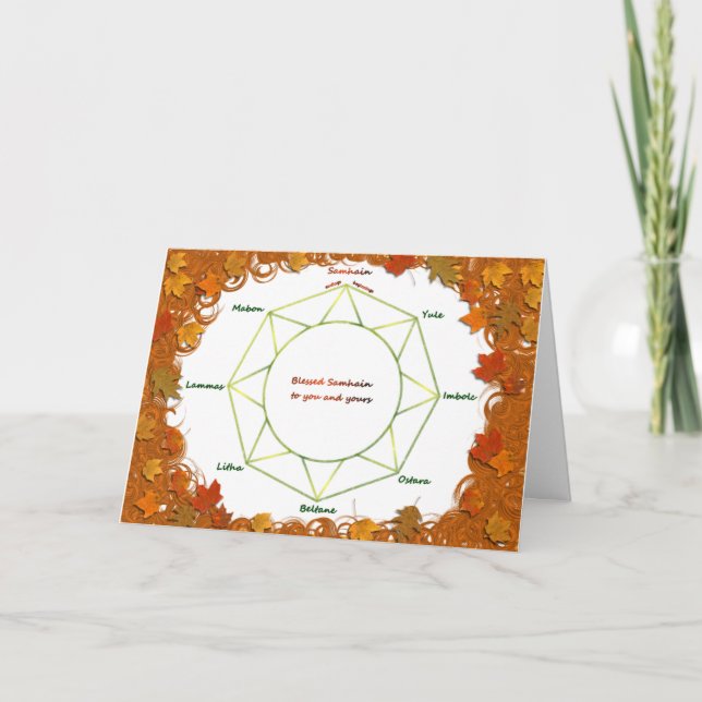 Samhain Gruß-Karte Karte (Vorderseite)