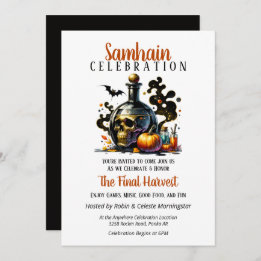 Samhain Harvest Hexches Brew Halloween-Party Einladung