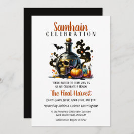 Samhain Harvest Hexches Brew Halloween-Party Einladung