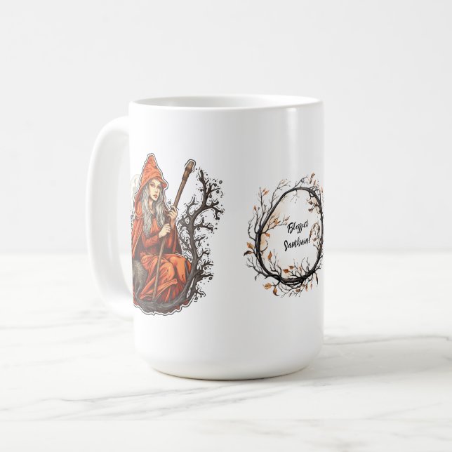 Samhain-Heidenfeier Kaffeetasse (Vorderseite Links)