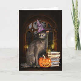 Samhain Hexe Kitty Cat Grußkarte Karte