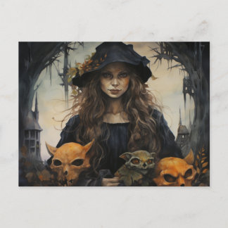 Samhain Hexenkarte Postkarte