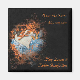 Samhain Hochzeits-Heide-Save the Date Magnet