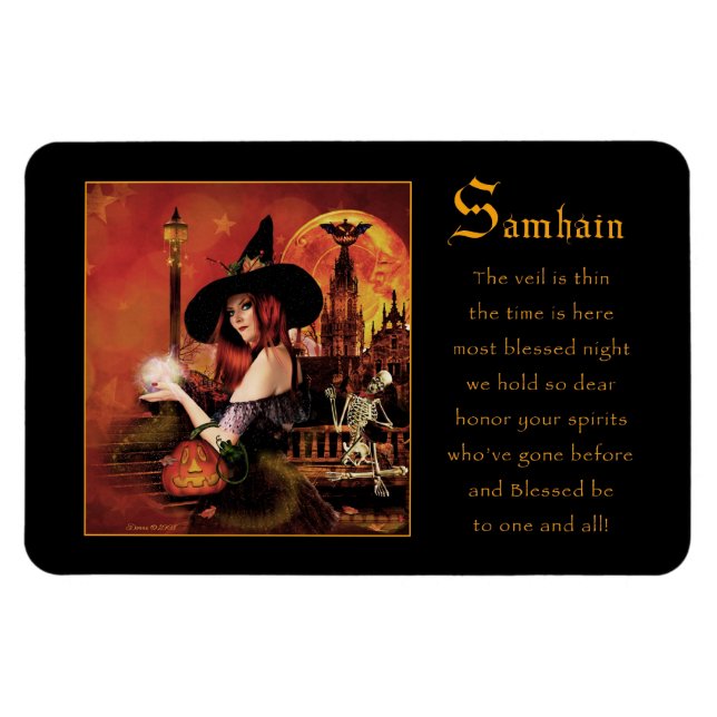 Samhain Magical Hexch Magnet (Horizontal)