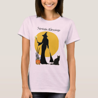 Samhain Moon Witch - T - Shirt