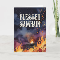 Samhain Night Fall Forest Pagan Bonfire Halloween