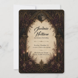 Samhain Nocturne Gothic Halloween-Party Einladung