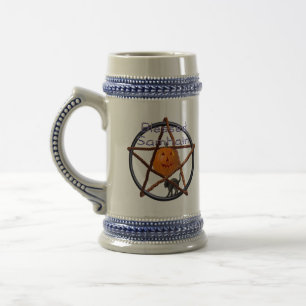 Samhain Pentagramm Bierglas