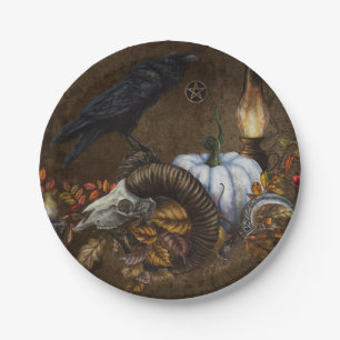 Samhain Raven Pappteller