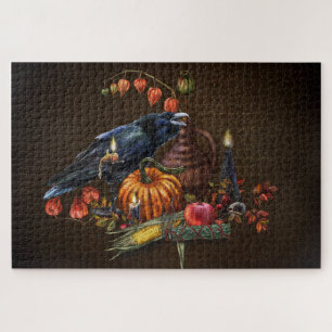 Samhain-Ritual mit Rabe Puzzle