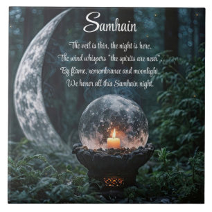 Samhain-Sabbat-Dekor Fliese