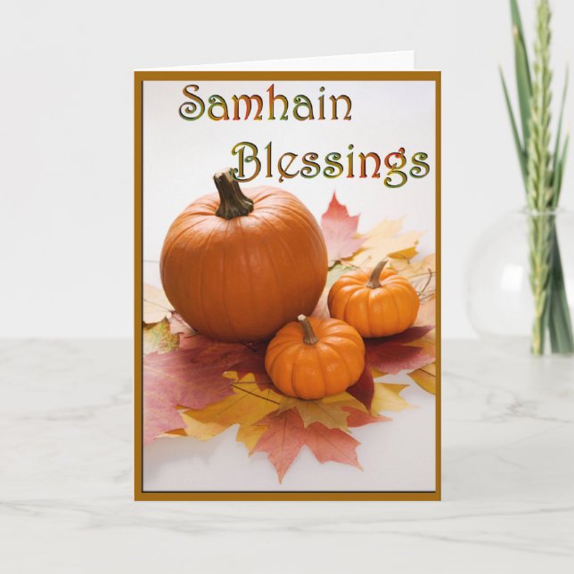 Samhain Segen Karte (Vorderseite)