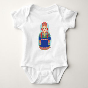 Sami (blondes Haar) Matryoshka Baby Bodysuit Strampler
