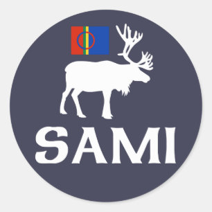 Sami, das "Volk der acht Jahreszeiten"-Sticker Runder Aufkleber