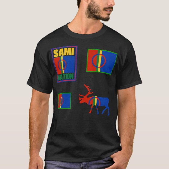 Sami Nation. Saami Flag. T-Shirt (Vorderseite)