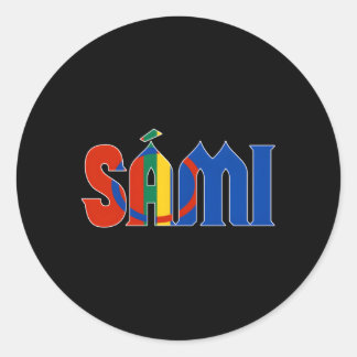 Sami or Saami Heritage Finnland Schweden Norwegen Runder Aufkleber