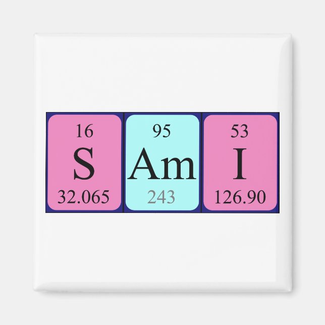 Sami Periodenmagnet Magnet (Vorne)