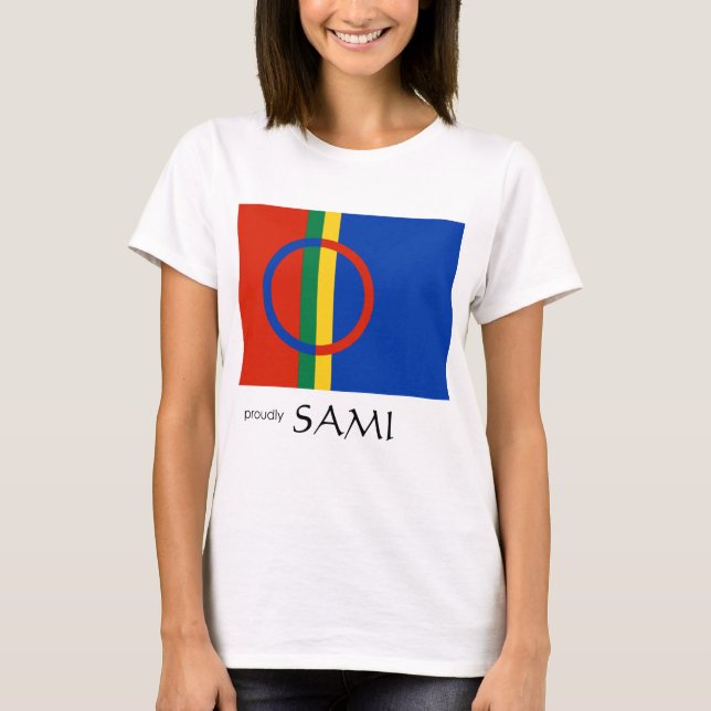 Sami T - Shirt Proudly Sami Design (Vorderseite)