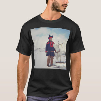 Sami und Reindeer auf dem norwegischen Magerya T-Shirt