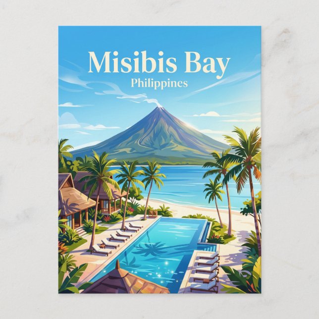 Samiloy-Insel Philippinen Postkarte (Vorderseite)