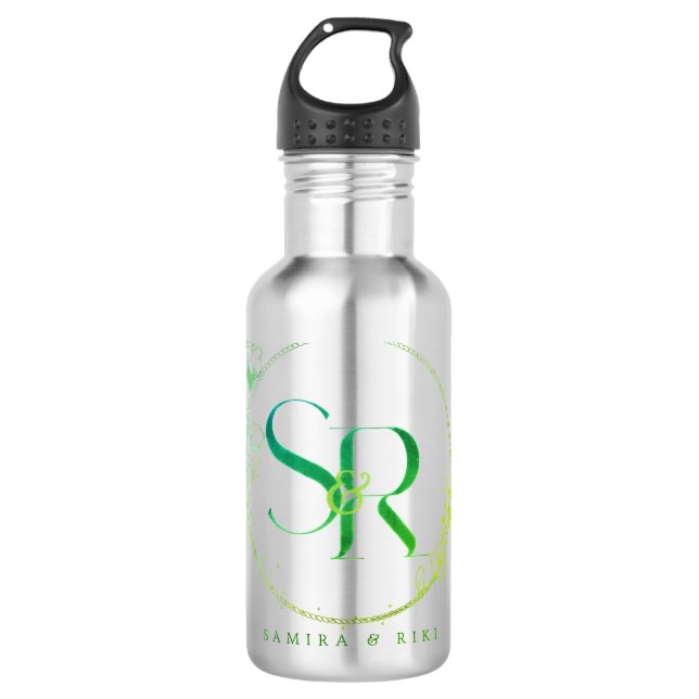 Samira & RIKI Wasserflasche Edelstahlflasche (Vorderseite)